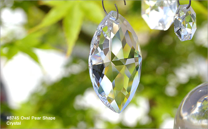 【在庫限り】スワロフスキー #8745 Oval Pear Shape 38ｘ22mm クリスタル 1ヶ